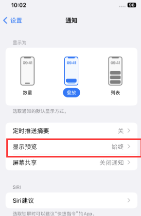 两当苹果售后维修中心分享iPhone手机收不到通知怎么办 