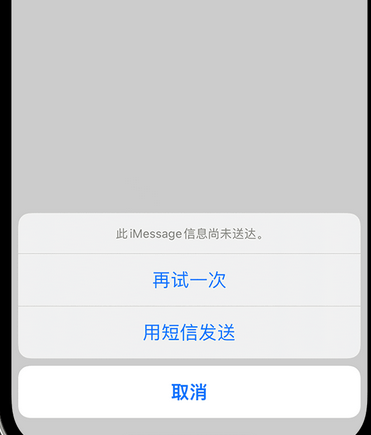 两当apple维修iPhone上无法正常发送iMessage信息