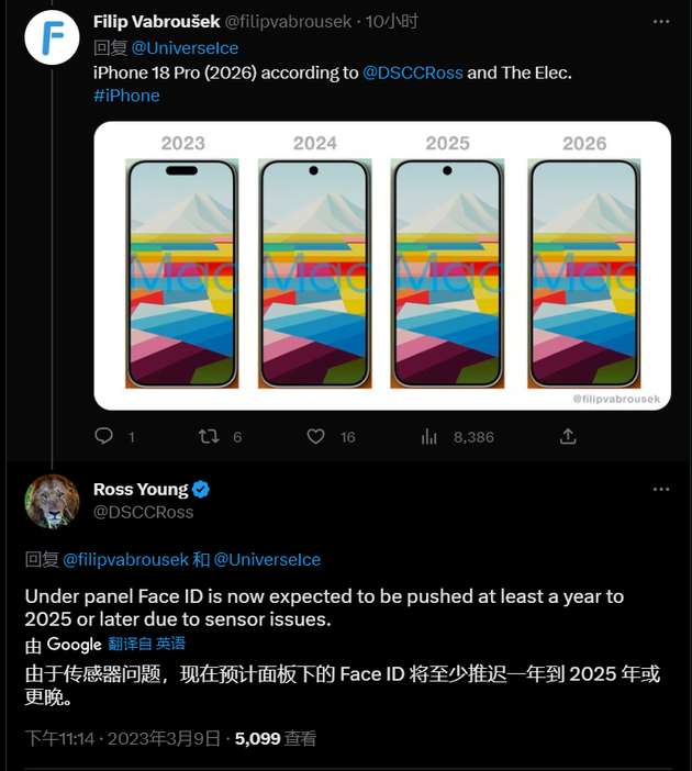 两当苹果手机维修分享:屏下Face ID有什么优势？iPhone何时会有屏下Face ID？ 