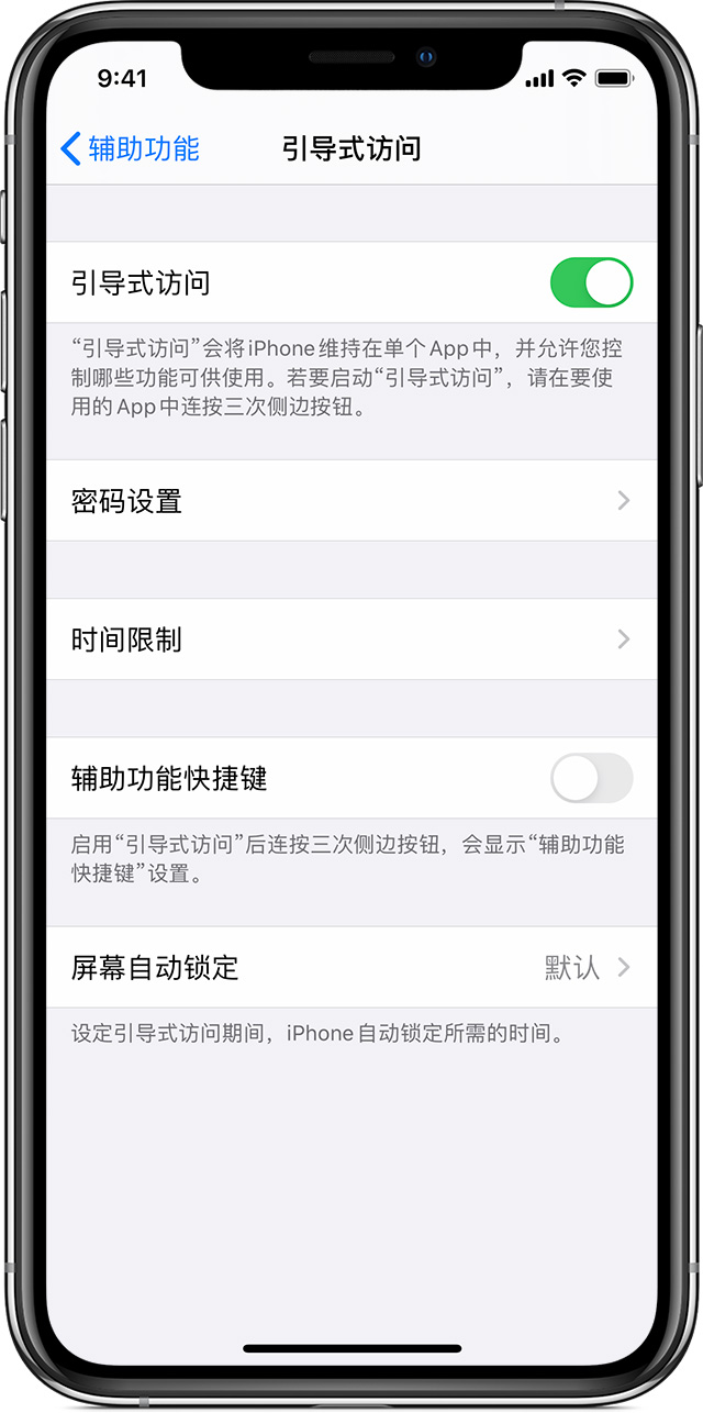 两当苹果手机维修分享如何在 iPhone 上退出引导式访问 