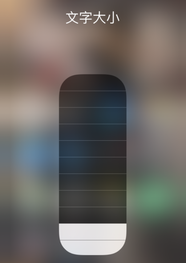 两当苹果手机维修分享小技巧：在 iPhone 控制中心快速调节字体大小 