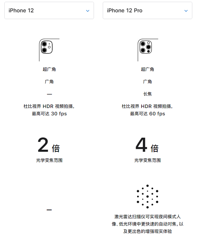 两当苹果手机维修分享苹果 iPhone 12 与 iPhone 12 Pro 选哪款 